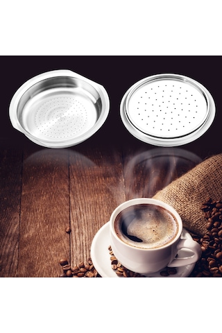 Reedark 9g Kapasiteli 304 Paslanmaz Çelik Tekrarlı Kahve Kapsülü - Senseo Makinesi Uyumlu, Fırça Ve Kaşık İçeren, Lezzeti Koruyan, Yıkama Kolay Gümüş