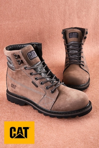 Caterpillar Grey Nubuk Hakiki Deri Kadın Bot & Bootie Cat1111122601 001