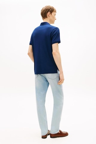 Tommy Hilfiger Interlock Zıp Reg Polo Erkek Mavi Polo - Mw0mw42758