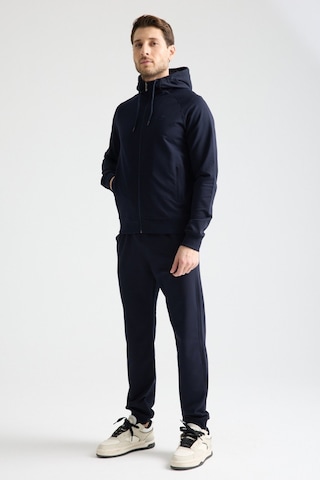 Shooter Sportswear Elit Class Füme Erkek Eşofman Takımı Mevsimlik Kapüşonlu Manşetli Rahat Kalıp Lacivert