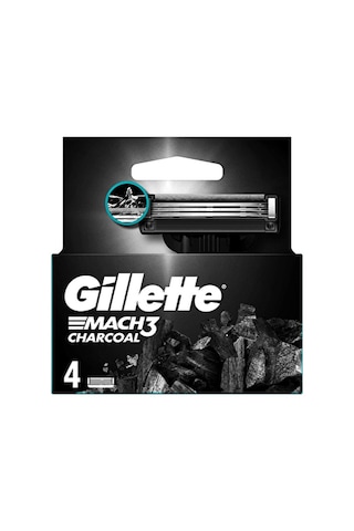 Gillette Mach3 4lü Bıçak Charcoal
