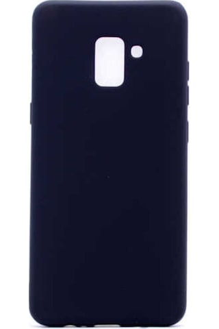 Samsung Uyumlu Galaxy A8 Plus 2018 Kılıf Zore Premier Silikon Kapak Siyah