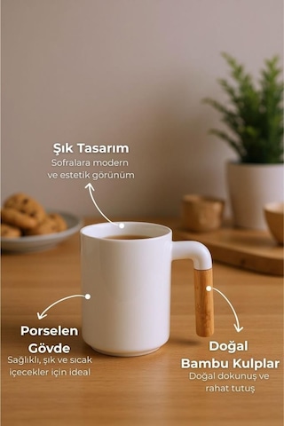 Bambum Aron - Tekli Kupa Beyaz