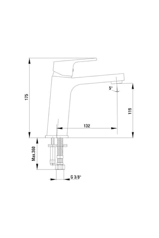 Eca Tiera Lavabo Bataryası Kırmızı - Krom 103308989