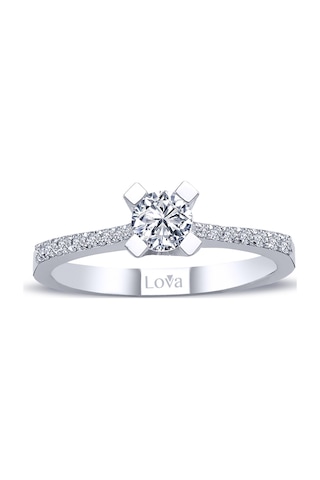 Lova Toplam 0,44 Karat Pırlanta Tektaş Yüzük - 1020276