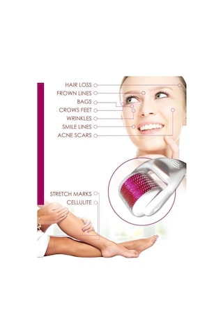 Gold Beauty Dermaroller 540 İğneli 0.5Mm Derma Roller Saç Cilt Yü