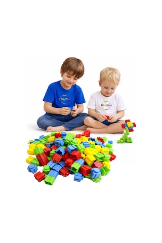 Tik-tak Yapı Seti Birbirine Geçen Renkli Parçalar 500 Parça 3+ Lego Oyuncak