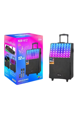 Ultratekno Ndr-h12 12 İnç 60 Watt Rgb Işıklı Karaoke Ses Sistemi