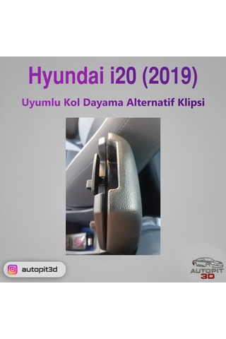 Hyundai İ20 2019 Uyumlu Kol Dayama Alternatif Klipsi