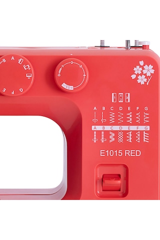Janome E1015 Dikiş Makinesi Kırmızı
