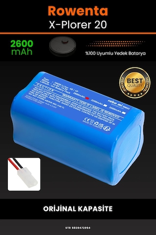 Rowenta X-plorer 20 Serie 2600mAh Robot Süpürge Bataryası