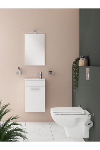 Vitra Mia 75022 Banyo Dolabı Seti Kapaklı 40 Cm Parlak Beyaz Çok Renkli