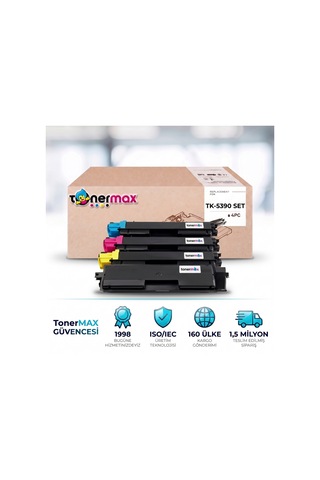 Kyocera Tk-5390 Uyumlu Toner Set 4 Renk - Çipli / Ecosys Pa4500cx