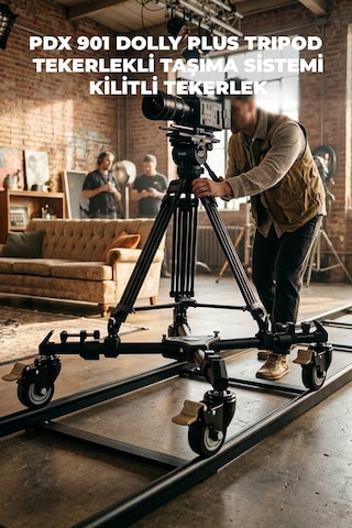 Pdx 901 Dolly Plus Tripod Tekerlekli Taşıma Sistemi Kilitli Tekerlek
