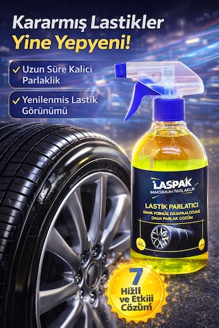 Uzun Süre Kalıcı Ve Koruyucu Lastik Parlatıcı Sprey 500 Ml
