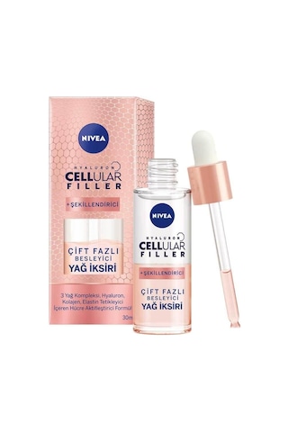 Nivea Hyaluron Cellular Filler Şekillendirici Çift Fazlı Besleyici Yağ İksiri 30 ML