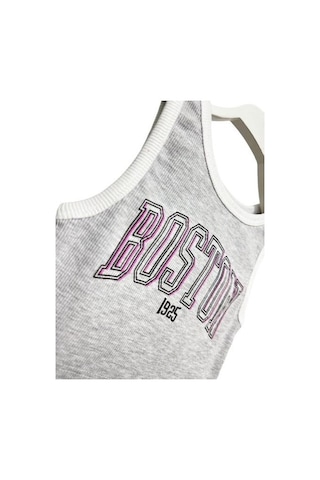 Boston Kız Çocuk Crop Gri