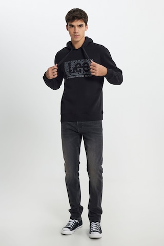 Lee Regular Fit Normal Kesim Kapüşonlu İçi Polarlı Siyah Sweatshirt L242168001 Siyah