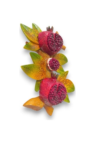 Dekoratif Canlı Renk Nar Figürlü Duvar Süsü Zarif Ev Ve Bahçe Dekorasyonu İçin Şık Aksesuar