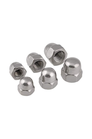 Paslanmaz Krom Kör Somun. M12. 20adet. 12mm