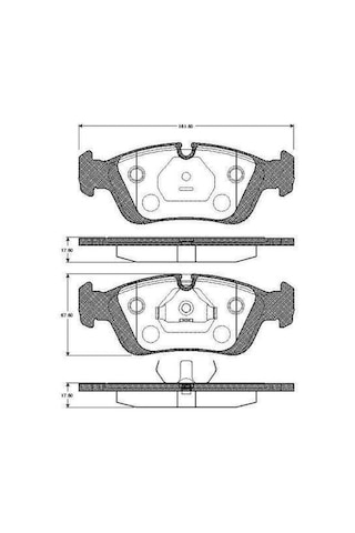 Bmw E46 Ön Fren Balatası M3/330 Dişi Modellere 1999-2005 Bosch