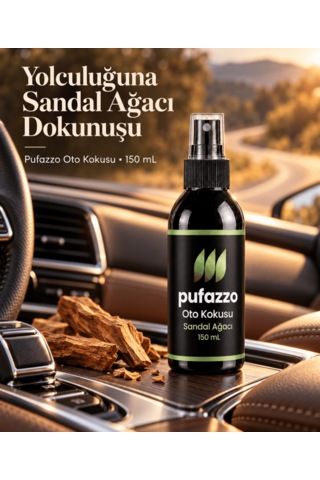 Pufazzo Sprey Oto Kokusu 150 Ml - Sandal Ağacı