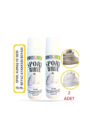 Neystore Süper Beyazlatıcılı Spor Kanvas ve Deri için Beyaz Ayakkabı Boyası 2 Adet