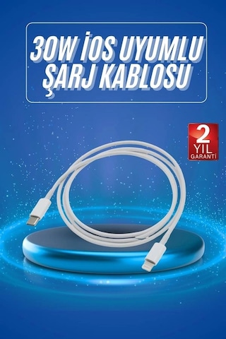 Znv Zenvia Mey İthalat Type-c Ligtning 30w iOs Uyumlu Şarj Kablosu Hızlı Şarj Kablosu Znv2025 Cmn Belirtilmemiş