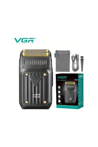 Dashanshop Vgr V-363 Erkekler İçin Profesyonel Şarj Edilebilir Kablosuz Elektrikli Tıraş Makinesi Black V363