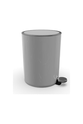 Primanova Lenox Pedallı Çöp Kovası Gri 5 Lt Gri
