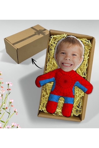 Bk Gift Hediye Kutusunda Kişiye Özel Fotoğraflı Süper Kahraman Tasarımlı Bebek Yastık-8, Arkadaşa Hediye, Sevgiliye Hediye, Doğum Günü Hediyesi Kobitm