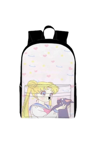 Trendooze Uygun, Siyah Siyah Sırt Seyahat, Sailor Organizasyon Moon Kawaii Karikatür, İş İnç İle, İçin, Genç, Dizüstü Çoklu Cf69 Çantası, Çalışması Bölmeleri Bilgisayara 15.6 Oh Siyah