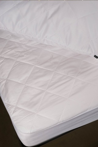 Quito Serisi Tek Kişilik Kapitone Sıvıgeçirmez Yatak Koruyucu Fitted Alez 120x200+25 Cm Beyaz