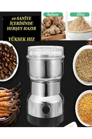 Elektrikli Paslanmaz Çelik Baharat Pirinç Öğütücü Çok Renkli