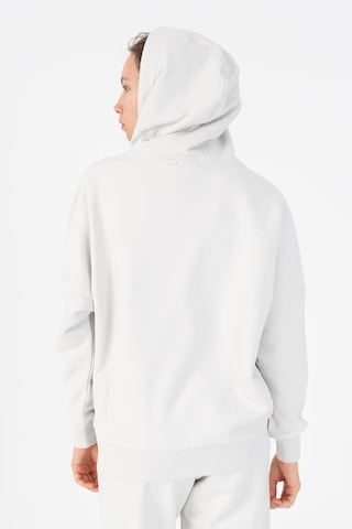 Maraton Oversize Kadın Bisiklet Yaka Gümüş Gri Sweatshirt Gümüş Gri