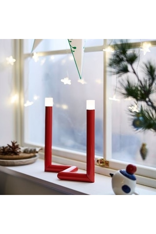 Ikea Stråla Dekoratif Aydınlatma, Kırmızı, 28 Cm