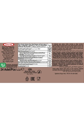 Tayaş Snack Sütlü Karamelli Nuga Bar 24 x 20 G