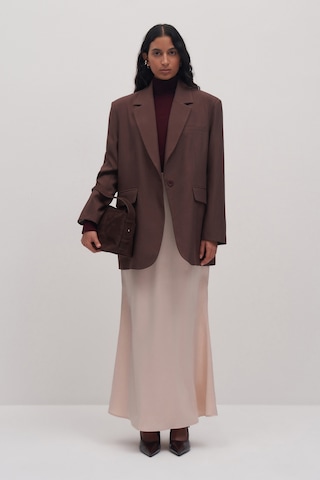 Maxi Saten Etek Ekru