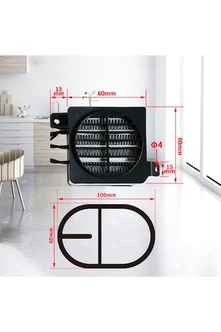 Geeksen 220 V 300w Kuluçka Makinesi Isıtıcı İletken Tip Ptc Seramik Hava Isıtıcısı Fanlı Elektrikl Kuluçka Makinesi