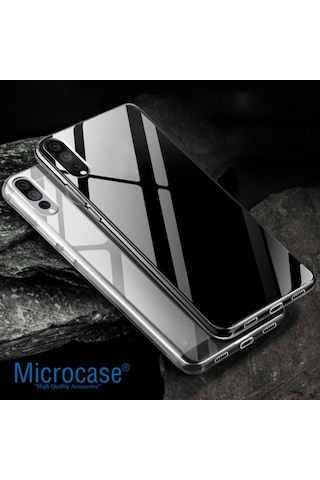 Huawei P20 Pro Ince 0.2 Mm Soft Silikon Kilif + Tempered Cam 252225152 - Seçenek / Cam Koruma-Cam Istemiyorum