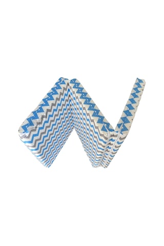 Katlanır Yer Yatağı 8 Cm Kalın Sünger Yatak 80x180x8 Cm-mavi Gri Zikzak