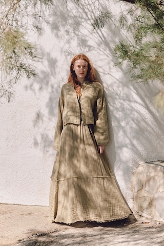 Müslin Katlı Geniş Etek Adaçayı Adaçayı