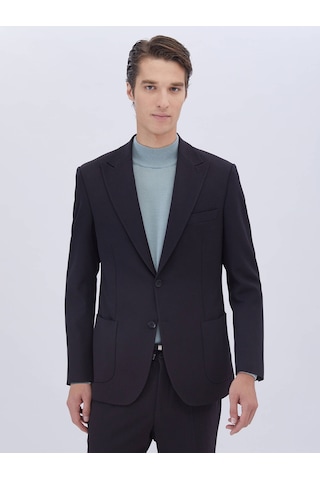 Kip Lacivert Mikro Modern Fit Takım Elbise Çok Renkli