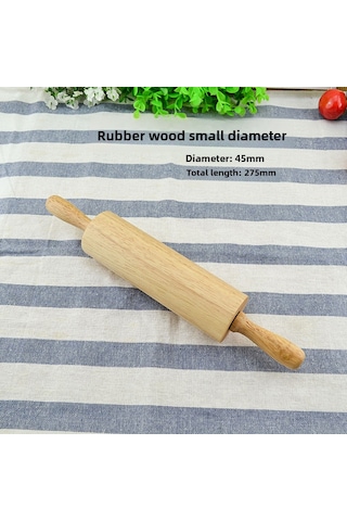 Yifomall Küçük Boy 27.5cm Kauçuk Ağaçlı Noel Geyiği Desenli Gravürlü Hamur Silici - Hamur Yayma, Manti, Makaron İçin Fırın Gereci