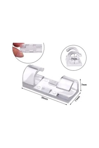 Kablo Sabitleyici Klips Seti 20 Adet Çok Renkli