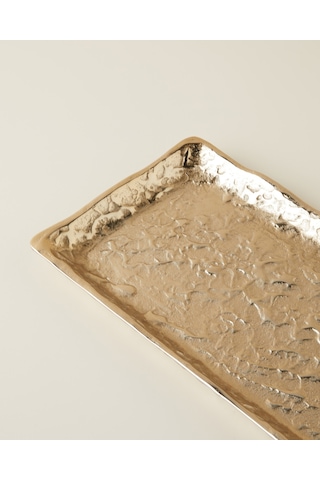 English Home Glare Alüminyum Dekoratif Tepsi 30,5x15x1,5 Cm Gold