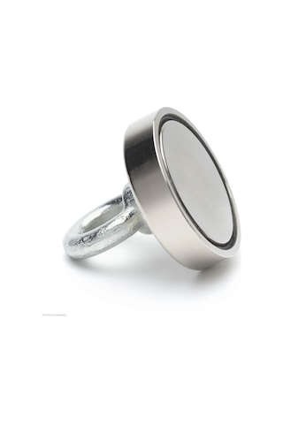 Ay Magnet Süper Güçlü Halkalı Büyük Neodyum Pot Mıknatıs,Çap 60mm
