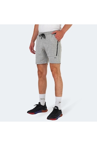 Slazenger NAZAIRE IN Erkek Cepli Fıtness Gri Şort