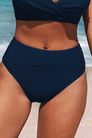 Angelsin Yüksek Bel Bikini Altı Lacivert