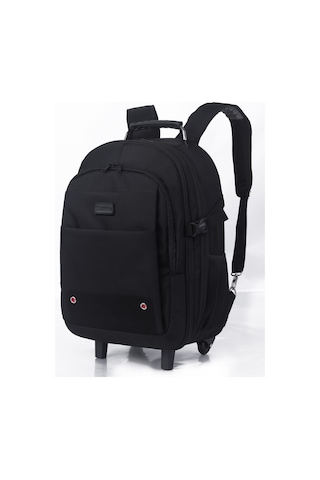 Classone Tekerlekli Trolley Trol-vıp100 17,3 , 15,6,14 Tekerlekli Laptop Sırt Çantası Siyah